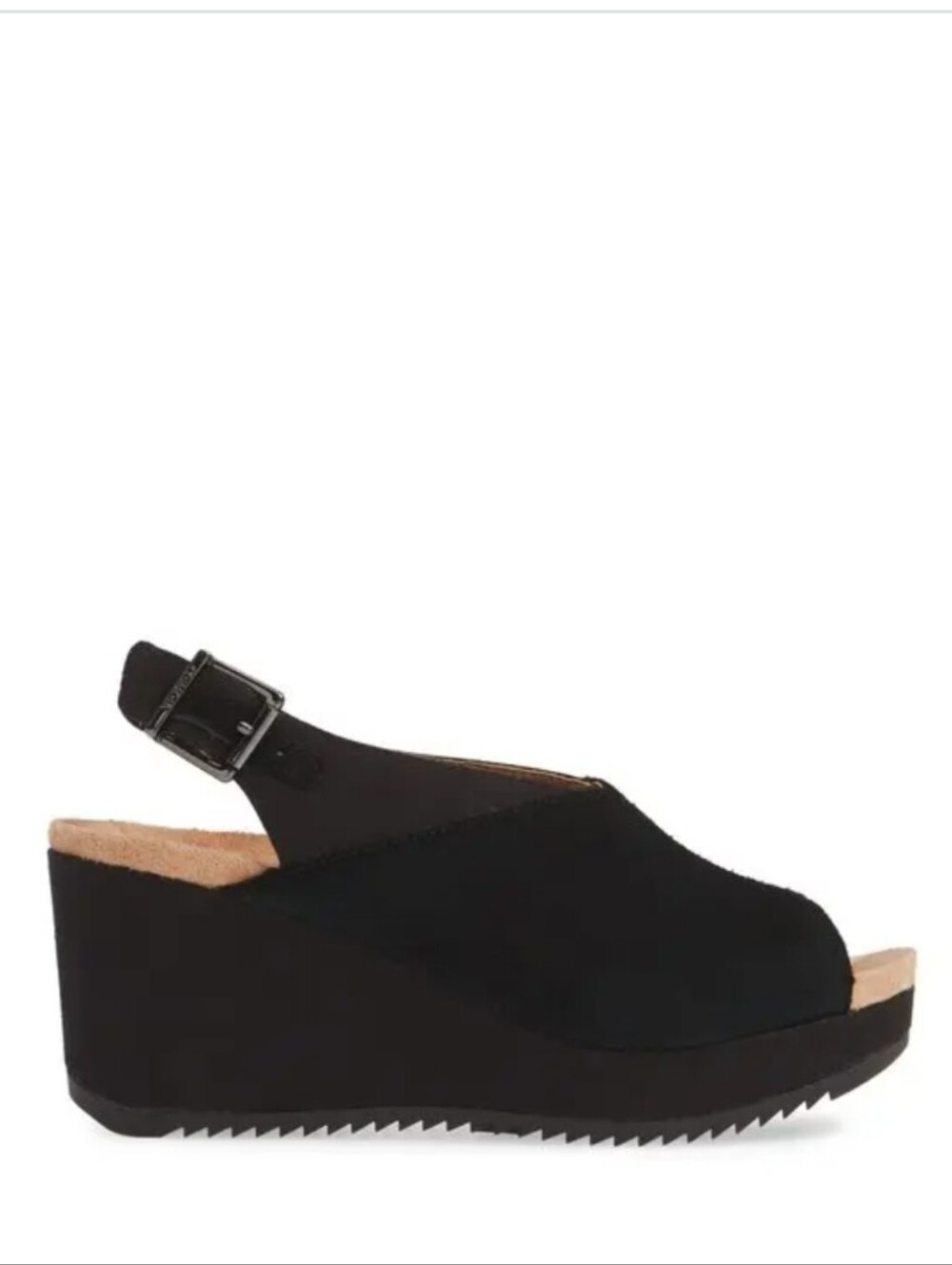 Women’s Black Wedge Slingback Sandal